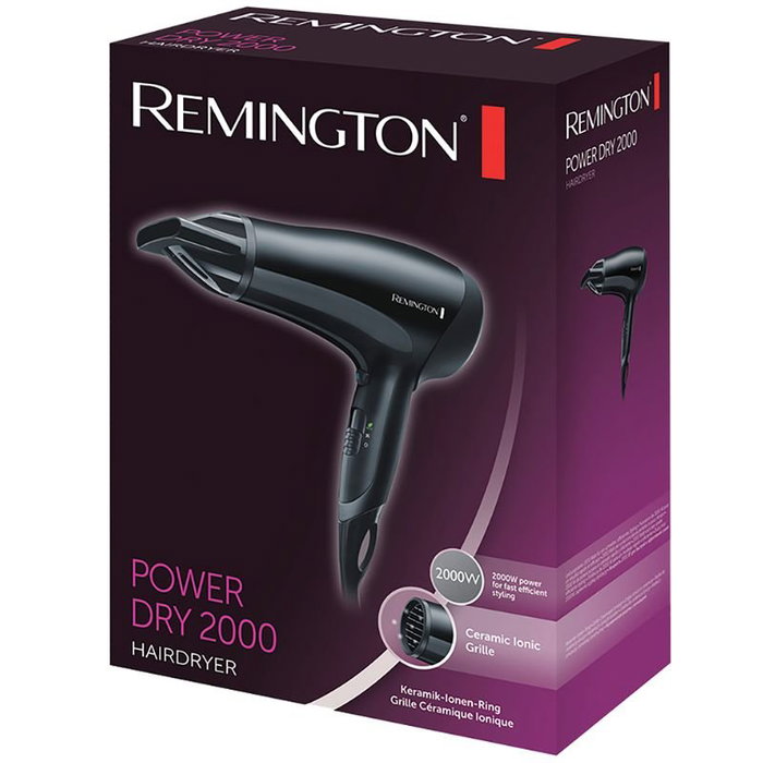 Remington Power Dry D3010 Secador de Pelo de 2000 W Negro